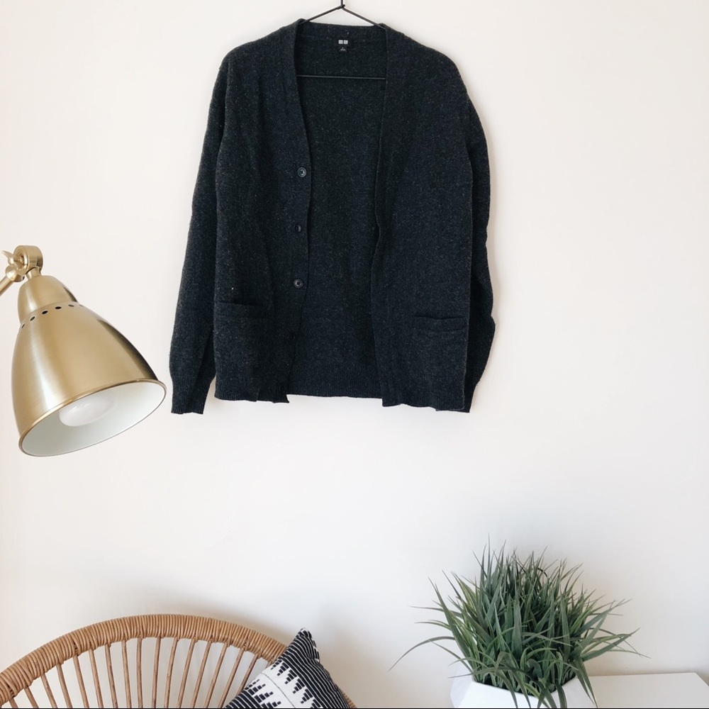 Uniqlo Men’s pure wool cardigan